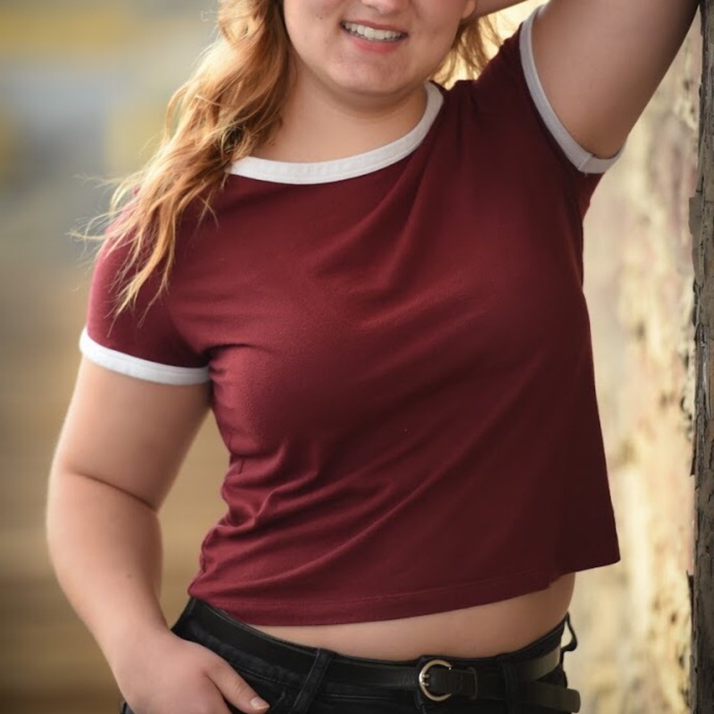 Maroon shirt